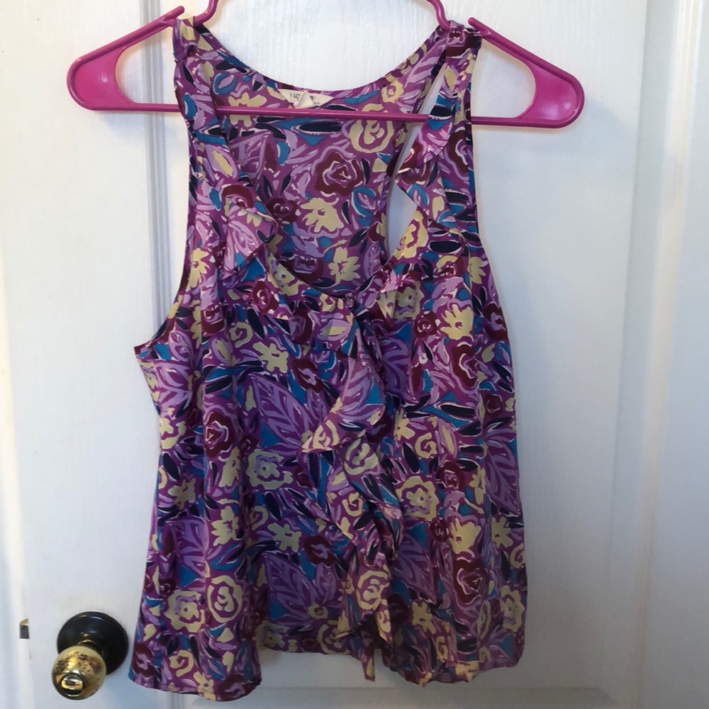 Abstract floral racerback